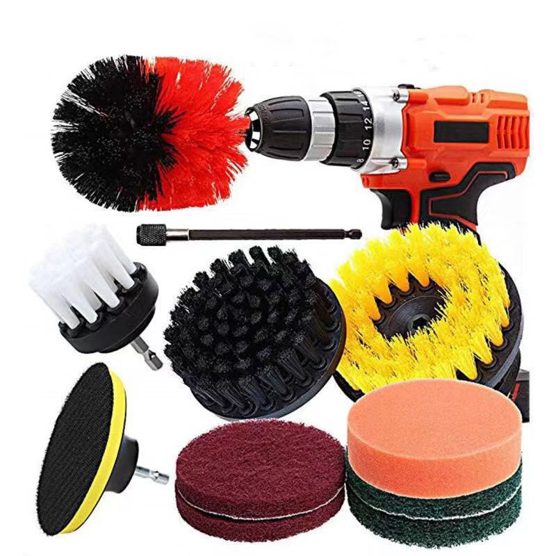 4pcs Drill Cleaning Brush, 2/3.5/4/5inch Cleaning Brush For Electric Drill  Soft Bristle Carpet Clea