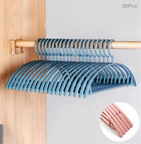 20Pcs Clothes Hangers Coat Hangers Bulk Closet Organizer Non-Slip Space-saving 20Pcs Clothes Hangers Coat Hangers Bulk Closet Organizer Non-Slip Space-saving