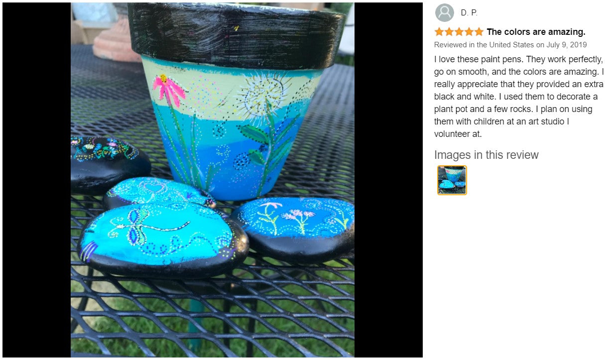 Acrylic Markers Paint Pens 12 Colors - Referdeal Acrylic Markers Paint Pens 12 Colors - Referdeal