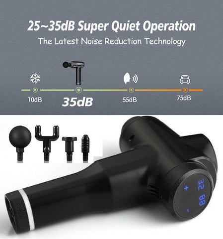 Massage Gun Percussion Massager Deep Tissue Muscle Vibrating Relaxing 30 Speed Massage Gun Percussion Massager Deep Tissue Muscle Vibrating Relaxing 30 Speed