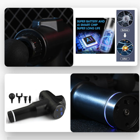 Massage Gun Percussion Massager Deep Tissue Muscle Vibrating Relaxing 30 Speed Massage Gun Percussion Massager Deep Tissue Muscle Vibrating Relaxing 30 Speed