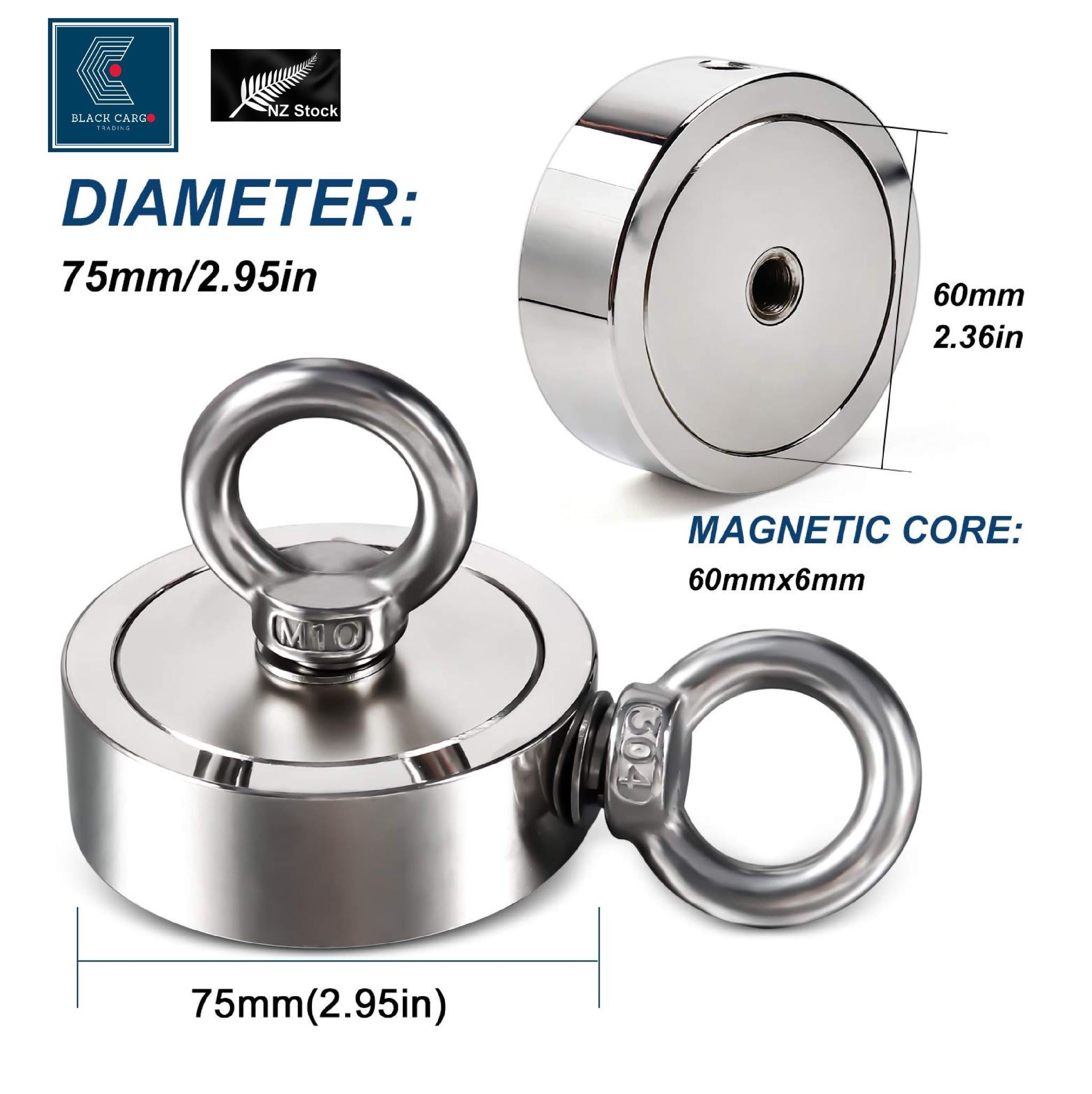 Fishing Neodymium Magnetic 75mm Fishing Neodymium Magnetic 75mm