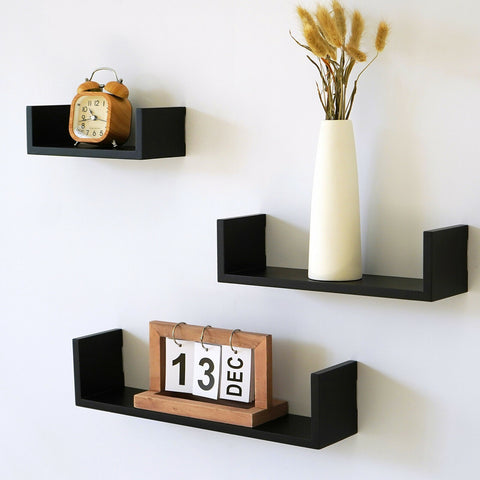 Set of 3Pcs Wood Hanging Shelves Floating Shelves Hanging Shelves - Set of 3Pcs Wood Hanging Shelves Floating Shelves Hanging Shelves -