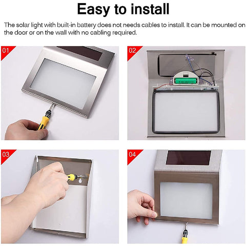 Stainless steel Letter Box Numbers With Solar lights Stainless steel Letter Box Numbers With Solar lights