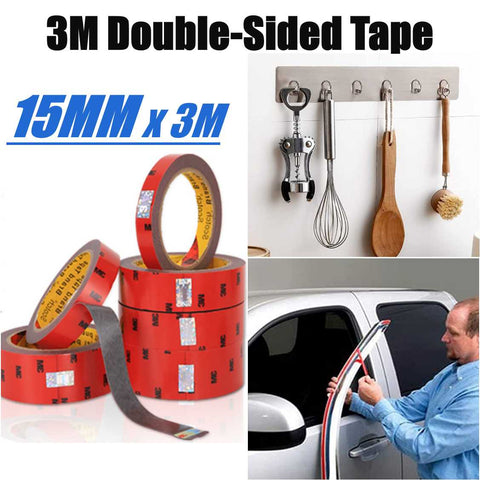 3M Heavy Duty Double Sided Tape Mounting Tape 15mm Width 3Meters Length