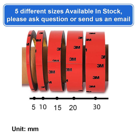 3M Heavy Duty Double Sided Tape Mounting Tape 15mm Width 3Meters Length