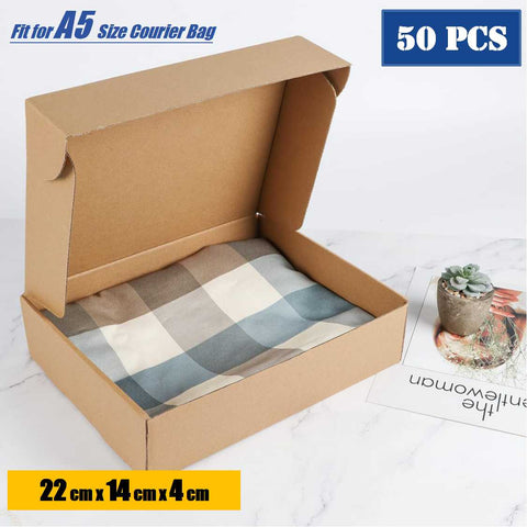 50pc Cardboard Packing Box Shipping Box Courier Box  22 x 14 x 4cm