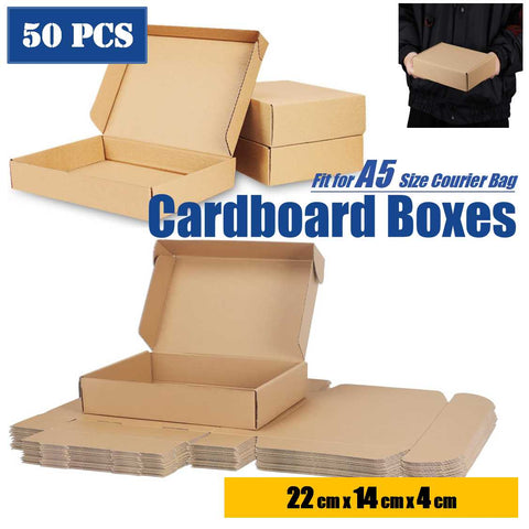 50pc Cardboard Packing Box Shipping Box Courier Box  22 x 14 x 4cm