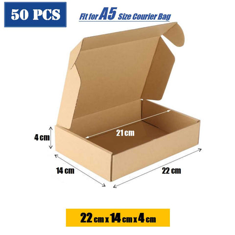 50pc Cardboard Packing Box Shipping Box Courier Box  22 x 14 x 4cm