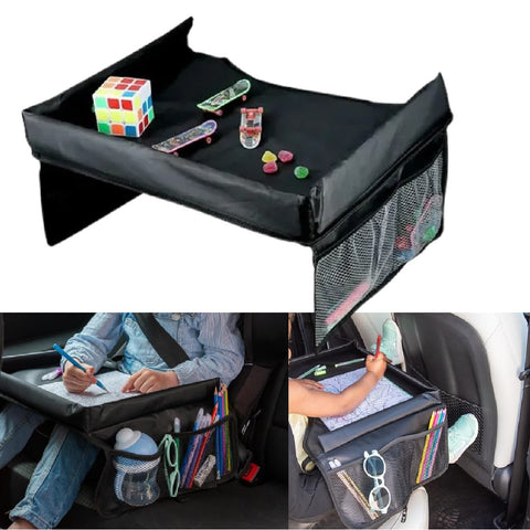 Kids Car Seat Travel Tray for Toddler Car Seat Carseat Table Tray for Kids Road Trip
