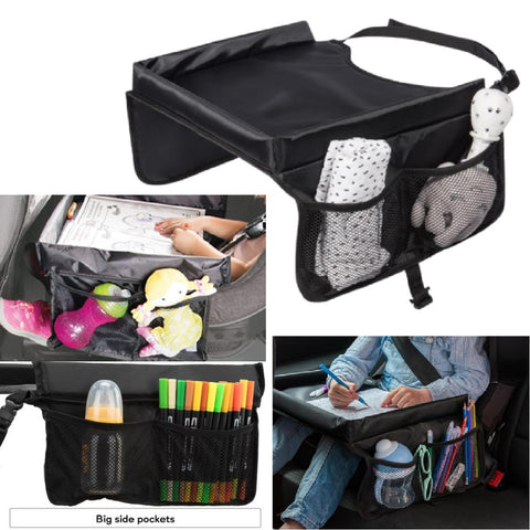 Kids Car Seat Travel Tray for Toddler Car Seat Carseat Table Tray for Kids Road Trip