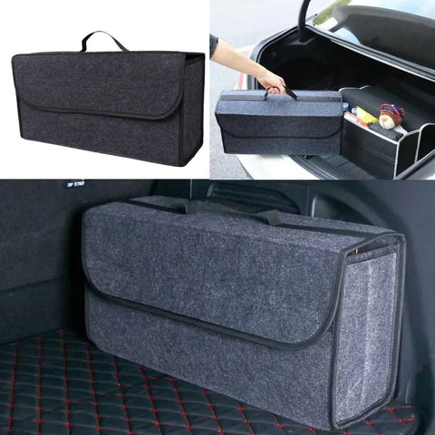Heavy-Duty Foldable Car Trunk Organizer Space-Saving Design