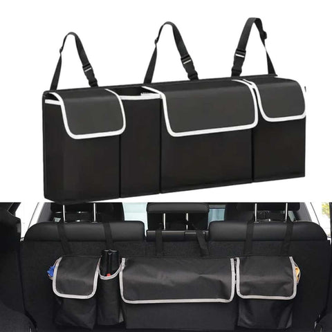 Car Trunk Organizer Hanging Backseat Storage Box for SUVs, Trucks, and MPVs