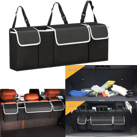 Car Trunk Organizer Hanging Backseat Storage Box for SUVs, Trucks, and MPVs