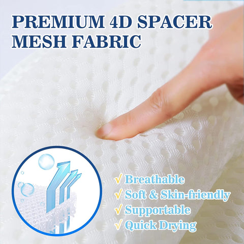 Ergonomic Luxury Bath Pillow Tub Pillow with Head Support AirMesh