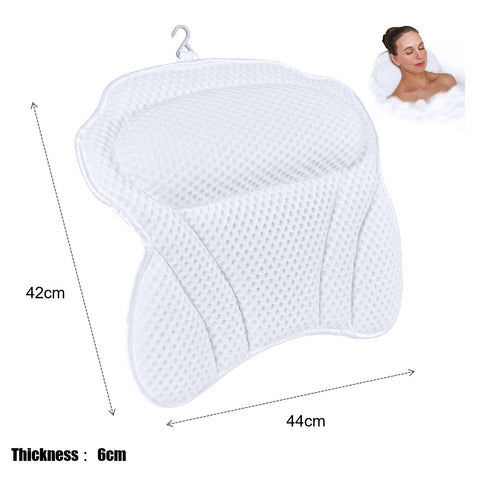 Ergonomic Luxury Bath Pillow Tub Pillow with Head Support AirMesh