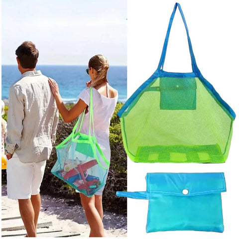Large Mesh Beach Bag Toy Tote Bag Beach Towel Bag Family swimming pool Bag