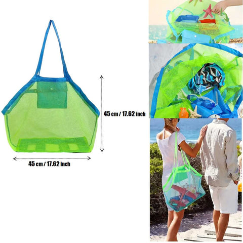 Large Mesh Beach Bag Toy Tote Bag Beach Towel Bag Family swimming pool Bag