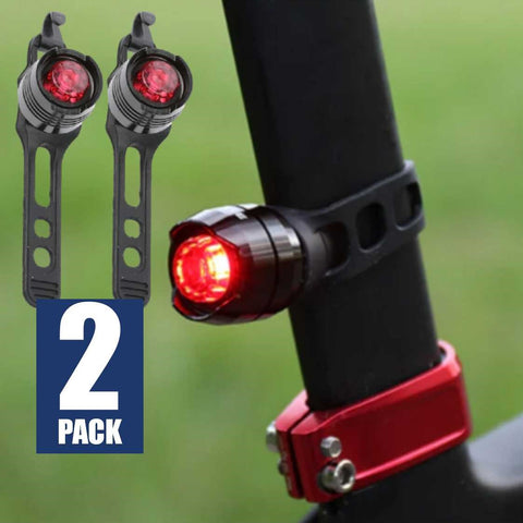 2Pack Bike Lights Bicycle Tail Light Super Bright 3 Modes Cycling Safety Lights