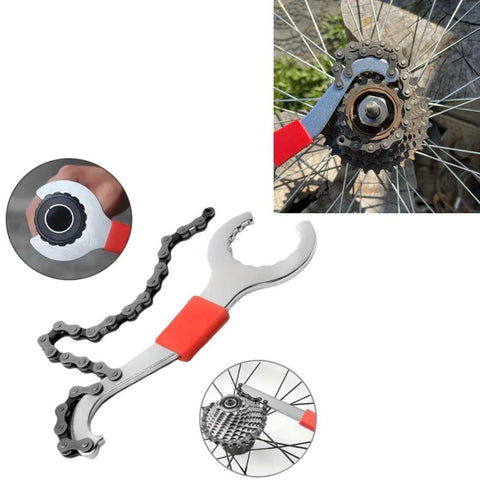 Bike Repair Tools Bike Chain Wrench Bike Freewheel Flywheel Cassette Remover