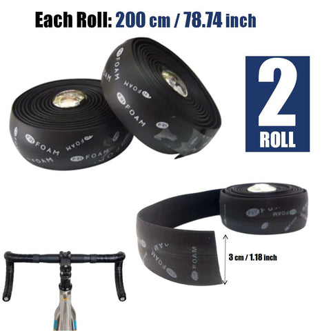 2Roll Bike Handlebar Tape Self-Fusing Bicycle Repair Grip tape Wraps 3cm*200Cm