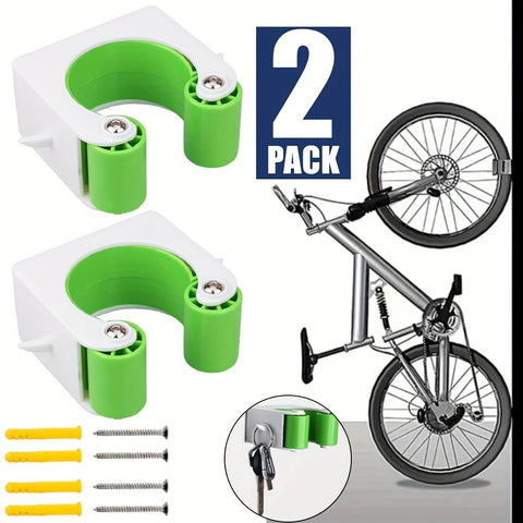 2Pack Wall Mount Bike Rack Buckles Cycling Hook Hanger Repair Stands