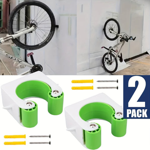 2Pack Wall Mount Bike Rack Buckles Cycling Hook Hanger Repair Stands