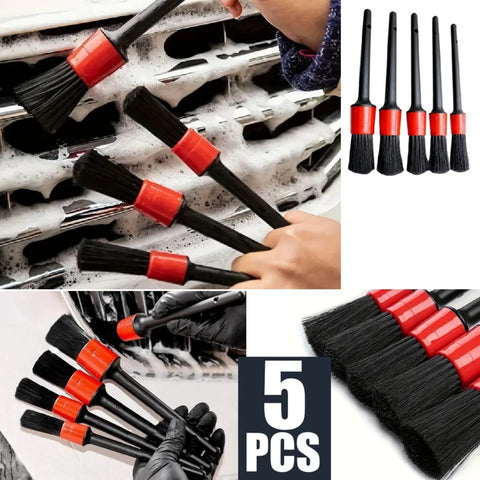 5Pcs Drill Brush Attachment Car wash brush Detailing Cleaning Brushes Set Tools