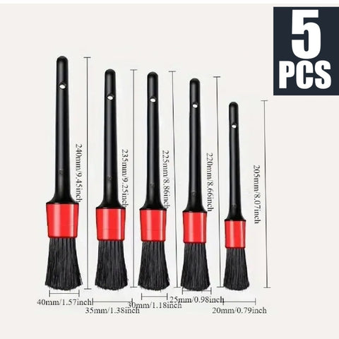5Pcs Drill Brush Attachment Car wash brush Detailing Cleaning Brushes Set Tools