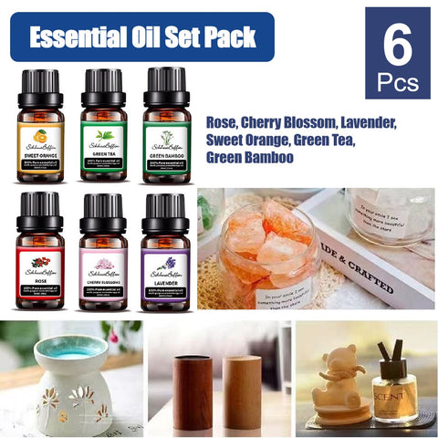 Premium&nbsp;Essential Oils Set 6Pcs Set For Diffusers Humidifiers Candle Soap Making