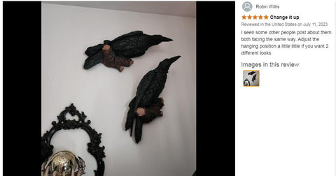 The Raven's Perch Gothic Wall Sculpture Outdoor Decor