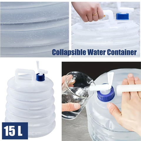 Camping Foldable Collapsible Water Container Water Tank Water Bag -15L