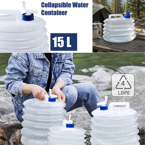 Camping Foldable Collapsible Water Container Water Tank Water Bag -15L