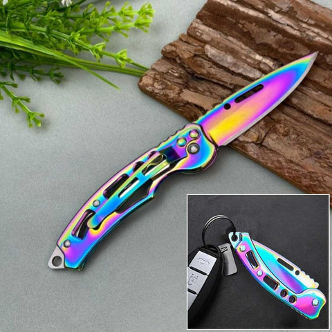 Mini Key Chain Folding Pocket Knife for Outdoor, Camping, fishing and Hunting
