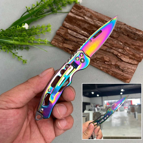 Mini Key Chain Folding Pocket Knife for Outdoor, Camping, fishing and Hunting
