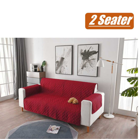 Couch Cover Red 2 Seaters