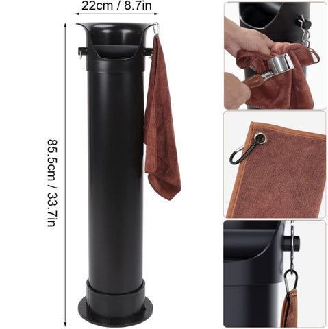 Floor Standing Tall Coffee Knock Box Espresso Dump Bin Grind Collection