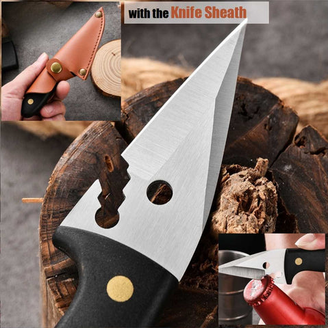 Outdoor Multifunctional Camping Knife with Knife Sheath