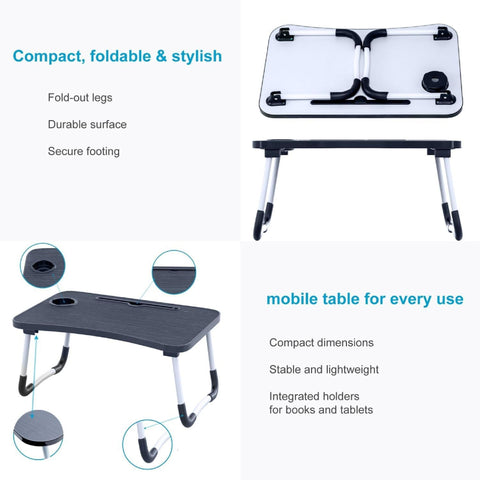 Foldable Bed Couch Table Laptop Stand Laptop Desk