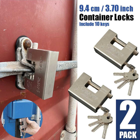 2Pcs 94mm Heavy Duty Container Lock Padlock Warehouse Lock