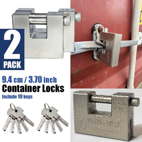 2Pcs 94mm Heavy Duty Container Lock Padlock Warehouse Lock