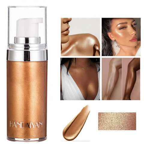 Bronze Makeup liquid Cream foundation Highlighter Shimmer Moisturizing