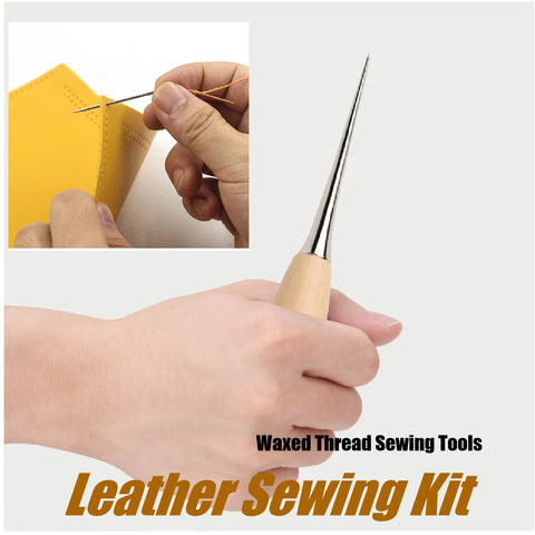 Leather Stitching Sewing Kit Waxed Thread Craft DIY Sewing Cords Leather Working