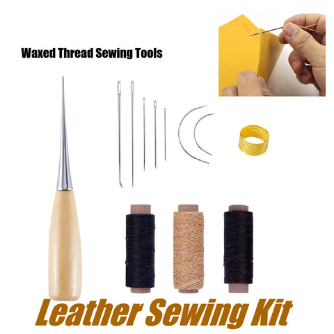 Leather Stitching Sewing Kit Waxed Thread Craft DIY Sewing Cords Leather Working