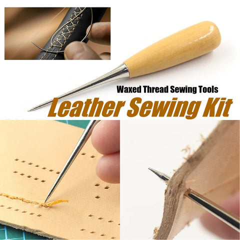 Leather Stitching Sewing Kit Waxed Thread Craft DIY Sewing Cords Leather Working