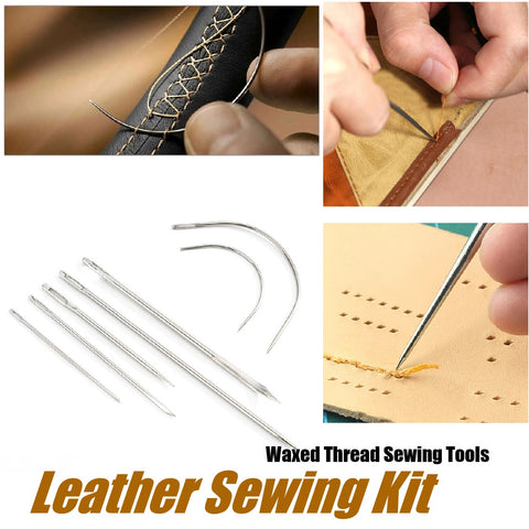 Leather Stitching Sewing Kit Waxed Thread Craft DIY Sewing Cords Leather Working