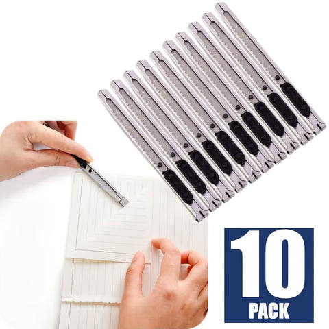 10pack Craft Knife Stainless Steel Utility Knife Precision Hobby Knife Kit