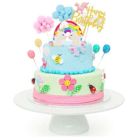10Pcs Cake Topper Cake Decoration Soft Fluffy Clouds - Pink - Medium