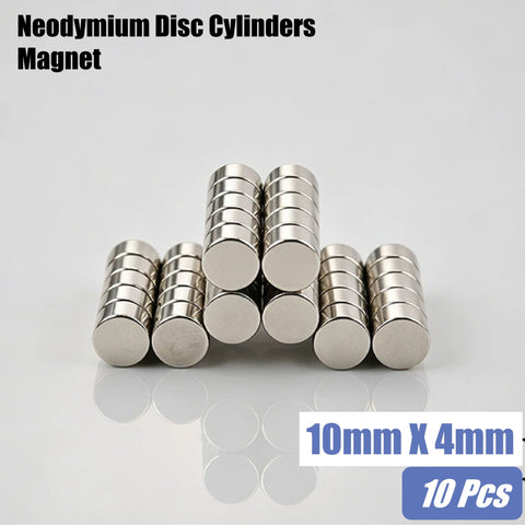 Neodymium Disc Magnet 10mm x 4mm -10pcs