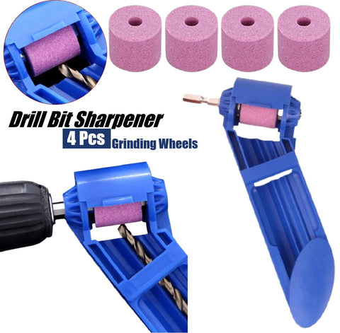 Portable Drill Bit Sharp Diamond Sharpener with 4 Grinding Stones